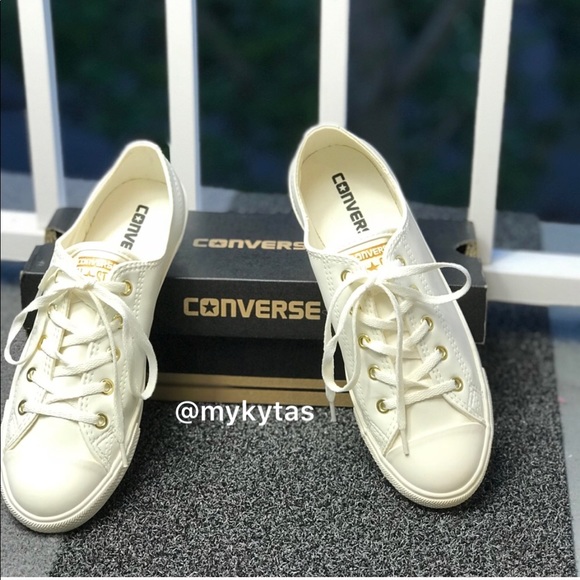 NWT Converse Ctas Dainty OX Egret LT W AUTHENTIC - Picture 3 of 8